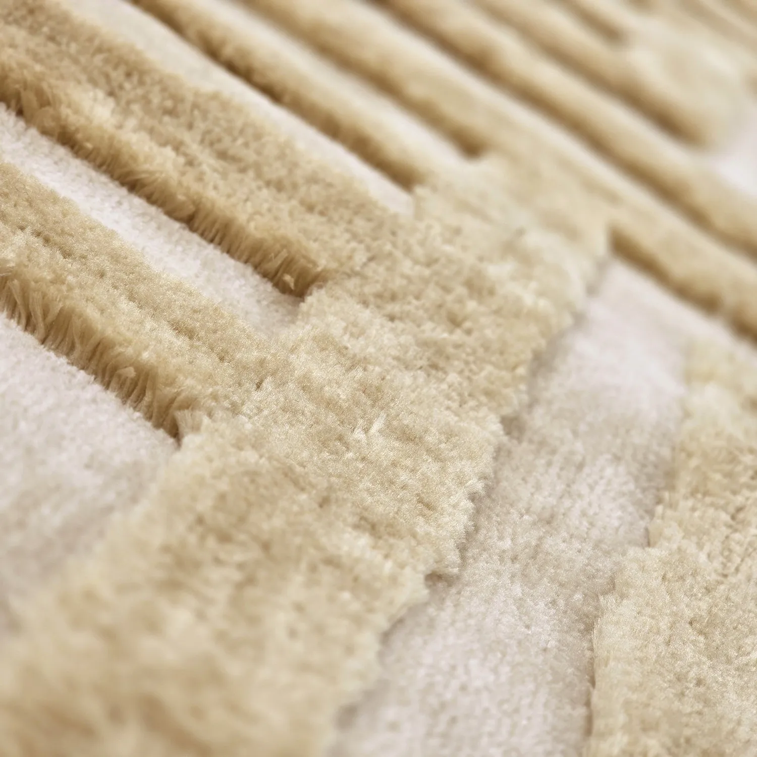 Tapis shaggy - Karbala (crème/beige)