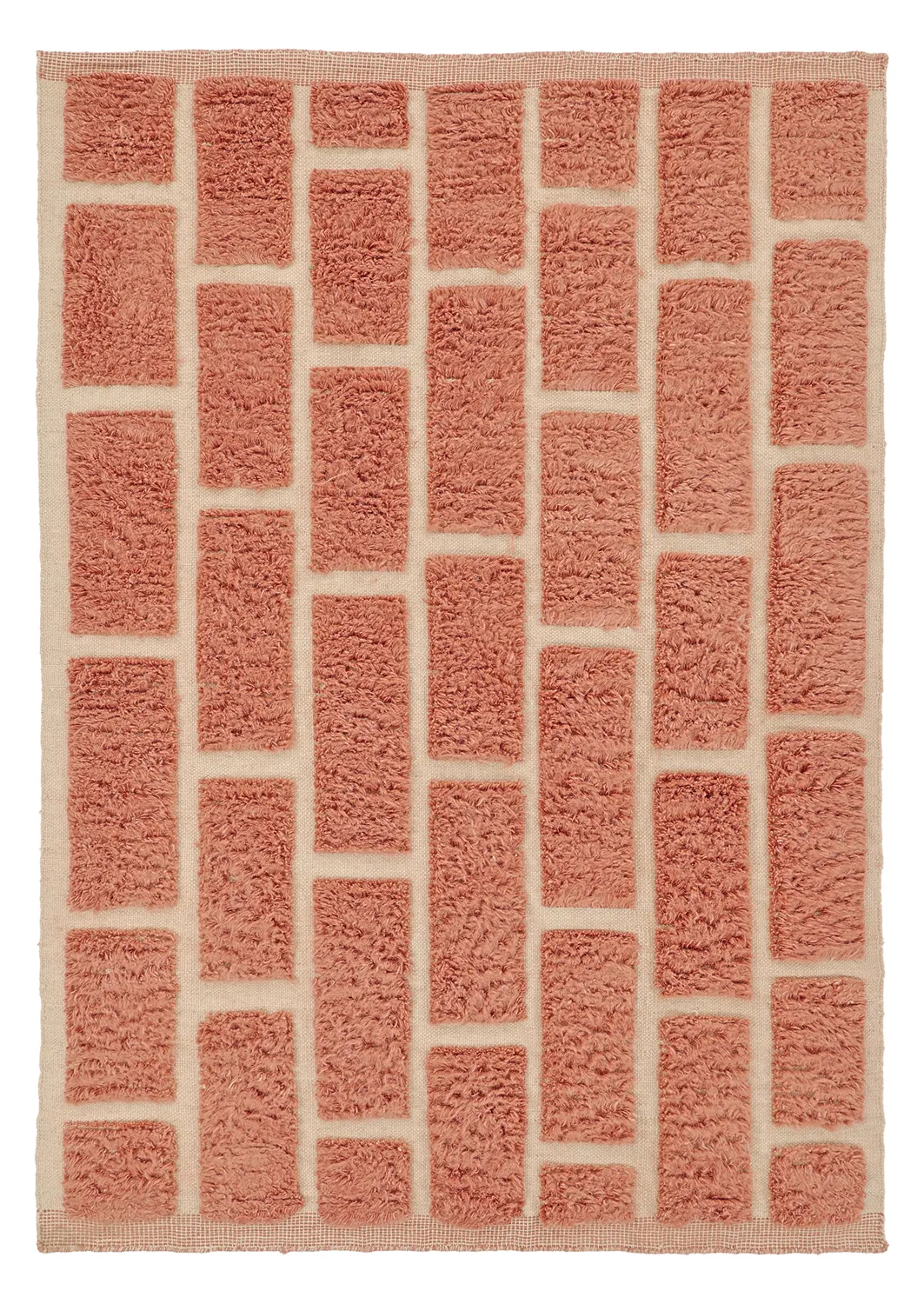 Tapis shaggy - Leknes Hand Woven Wool Shaggy (terre cuite)