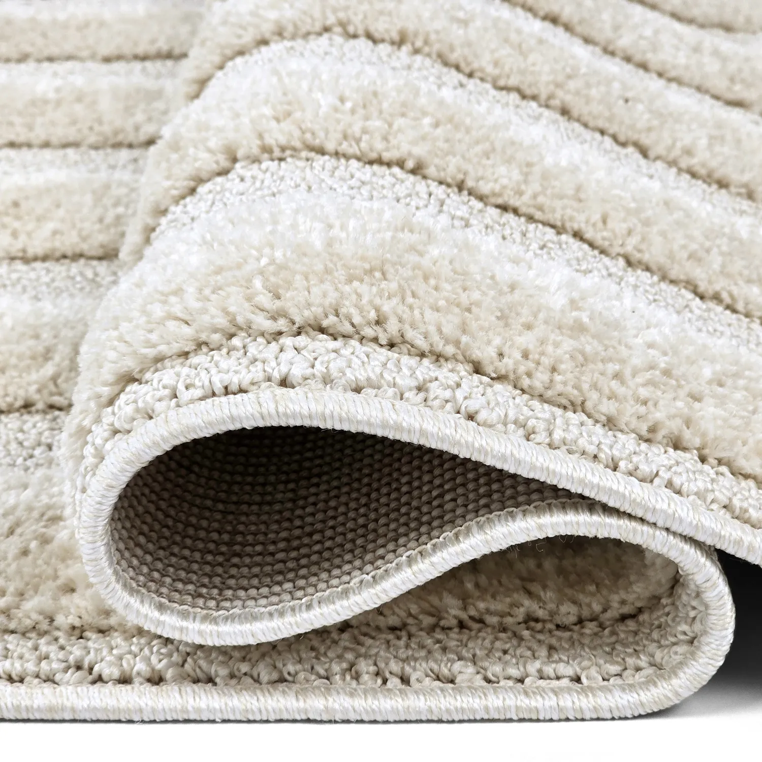 Tapis moelleux - Naha (blanc cassé)