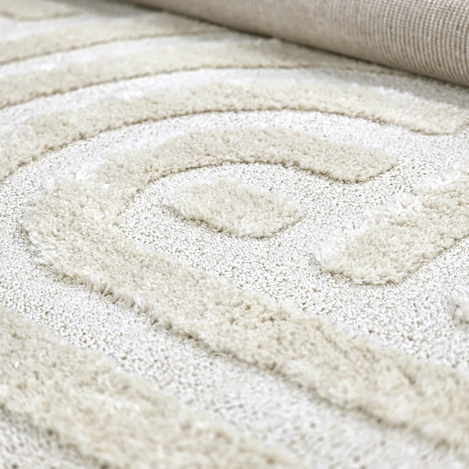 Tapis moelleux - Naha (blanc cassé)