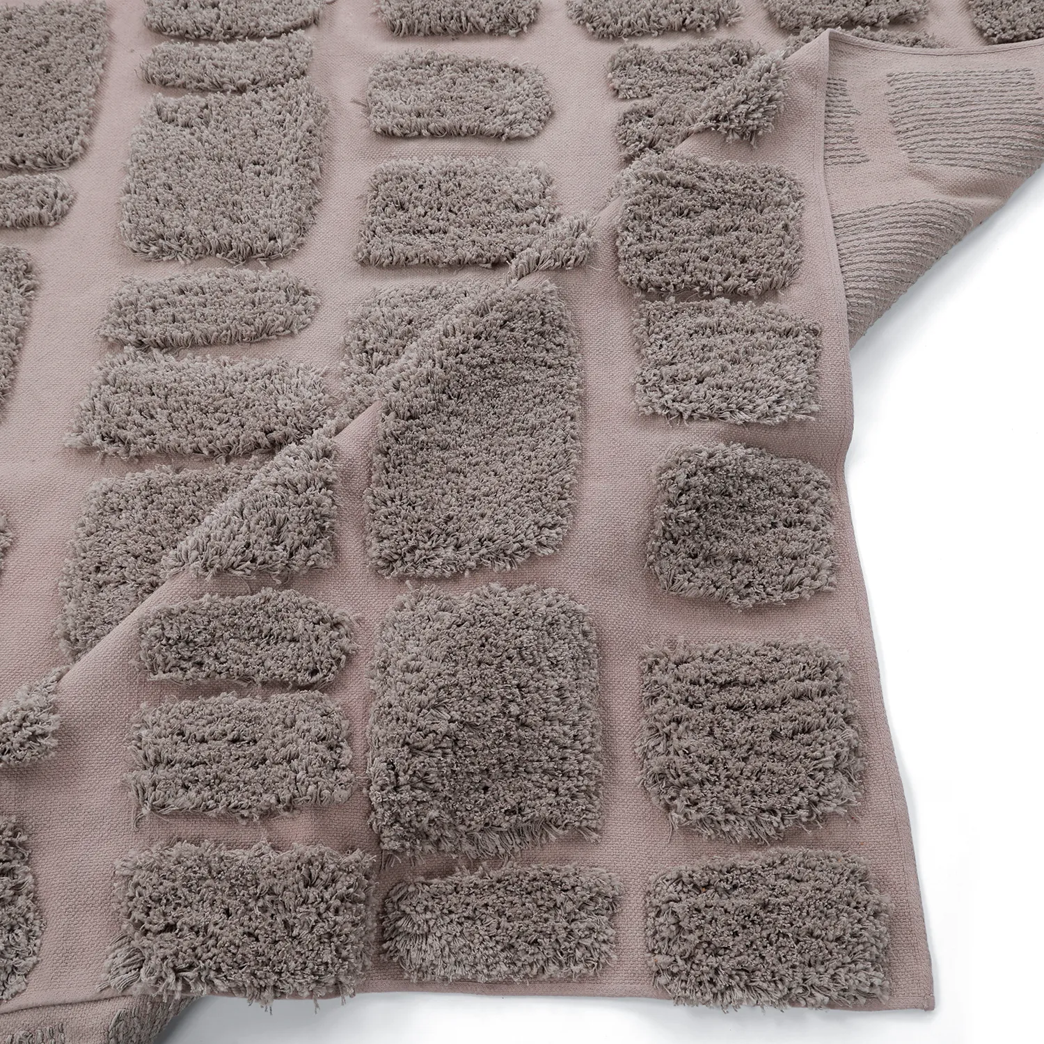 Tapis shaggy - Otranto Natural Cotton Shaggy (taupe)
