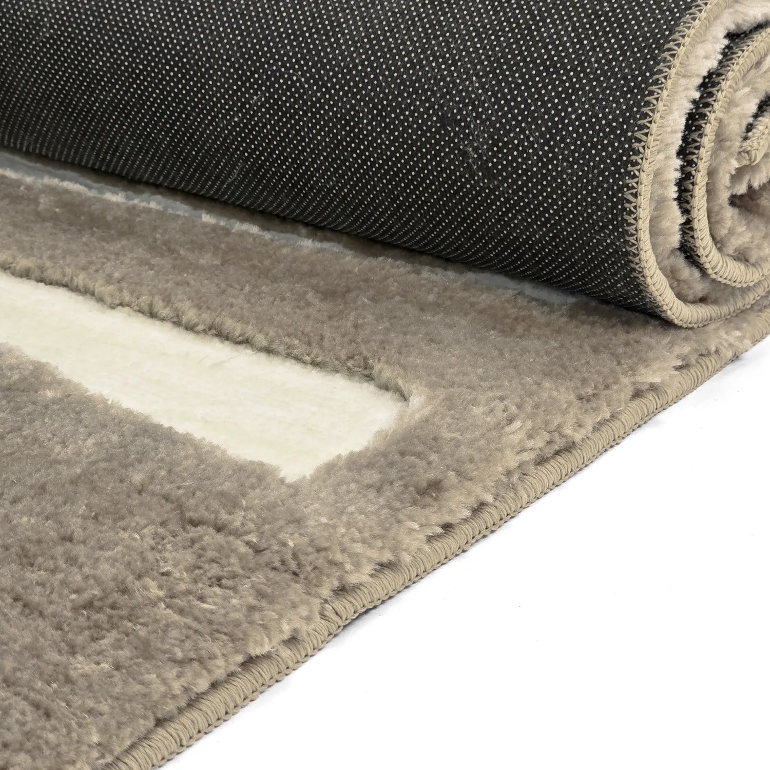 Tapis moelleux - Palmyra (beige/blanc)