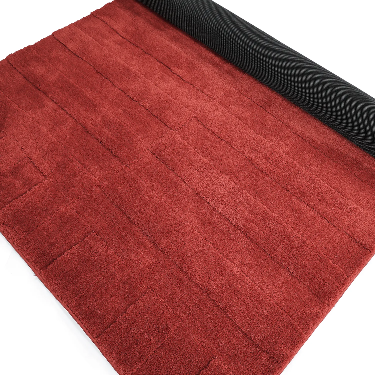 Tapis shaggy - Paxos (terre cuite)
