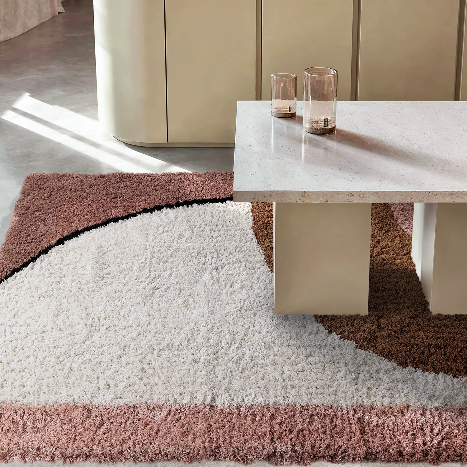 Tapis shaggy - Perast Natural Cotton Shaggy (multicolore)