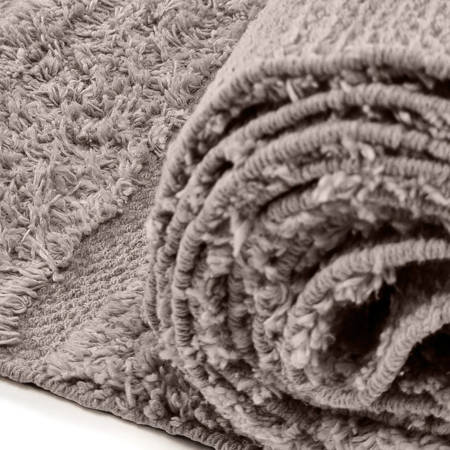 Tapis shaggy - Rani Natural Cotton Shaggy (taupe)