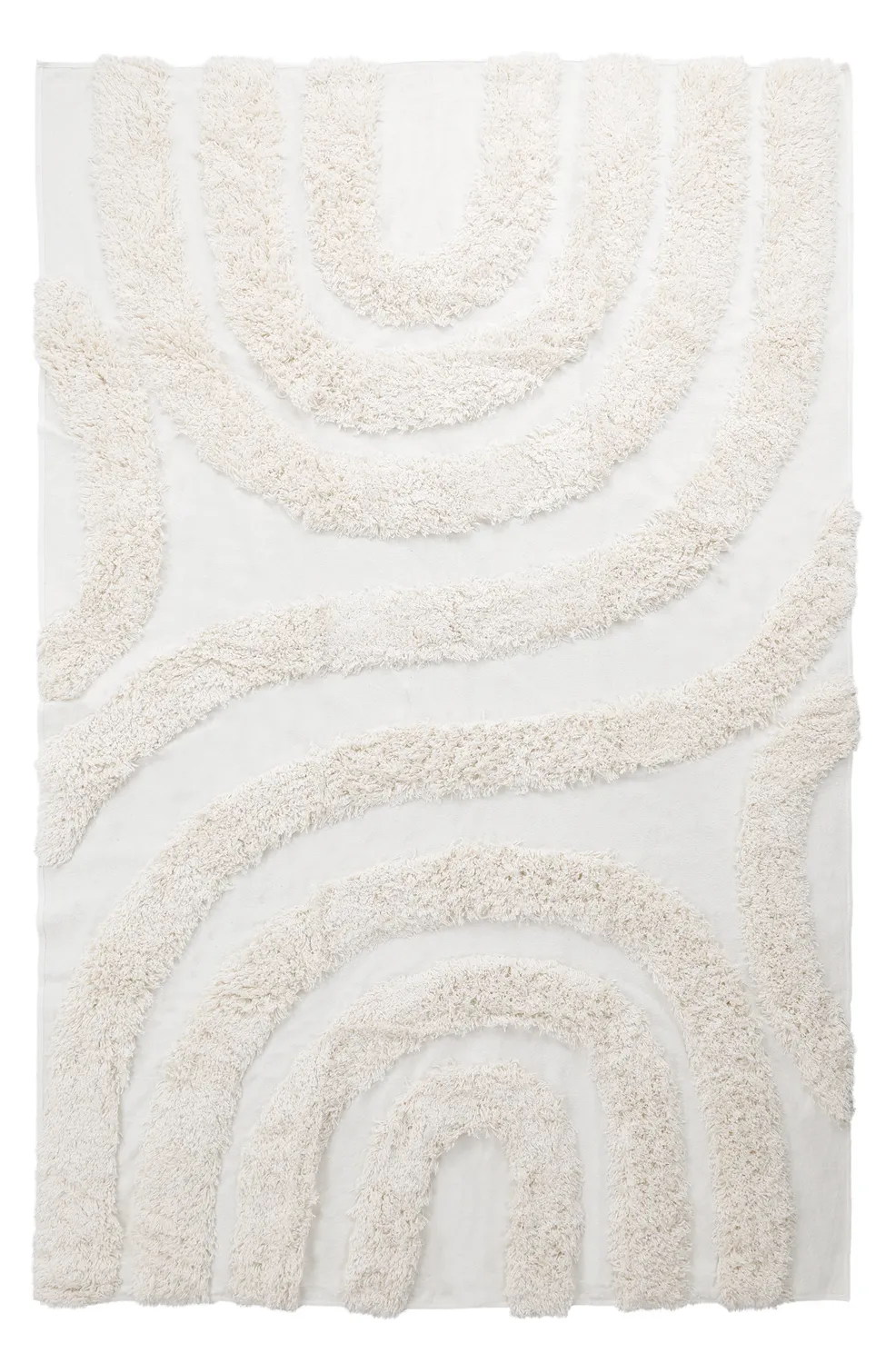 Tapis shaggy - Sivota Natural Cotton Shaggy (blanc cassé)