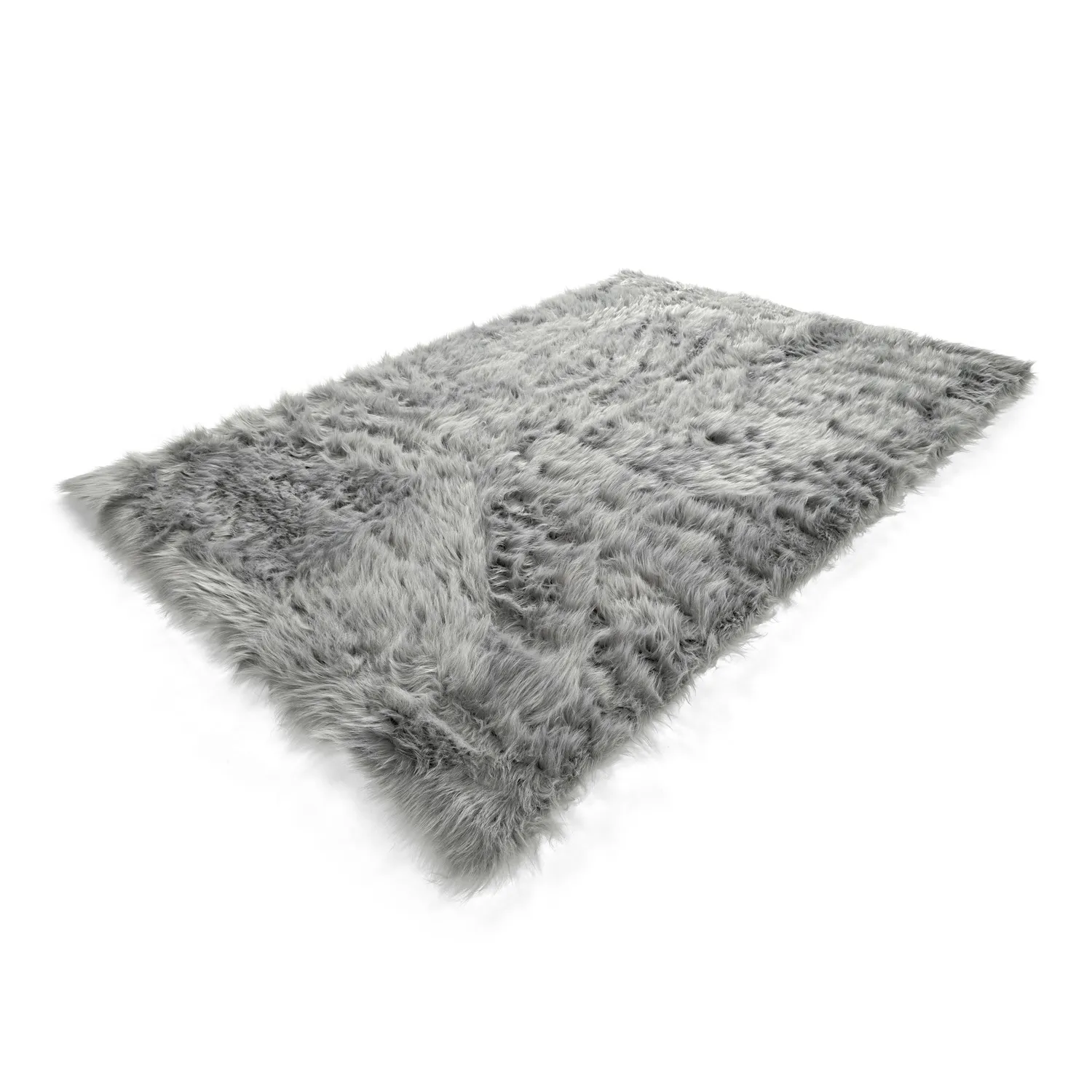 Tapis shaggy - Sohar (gris clair)