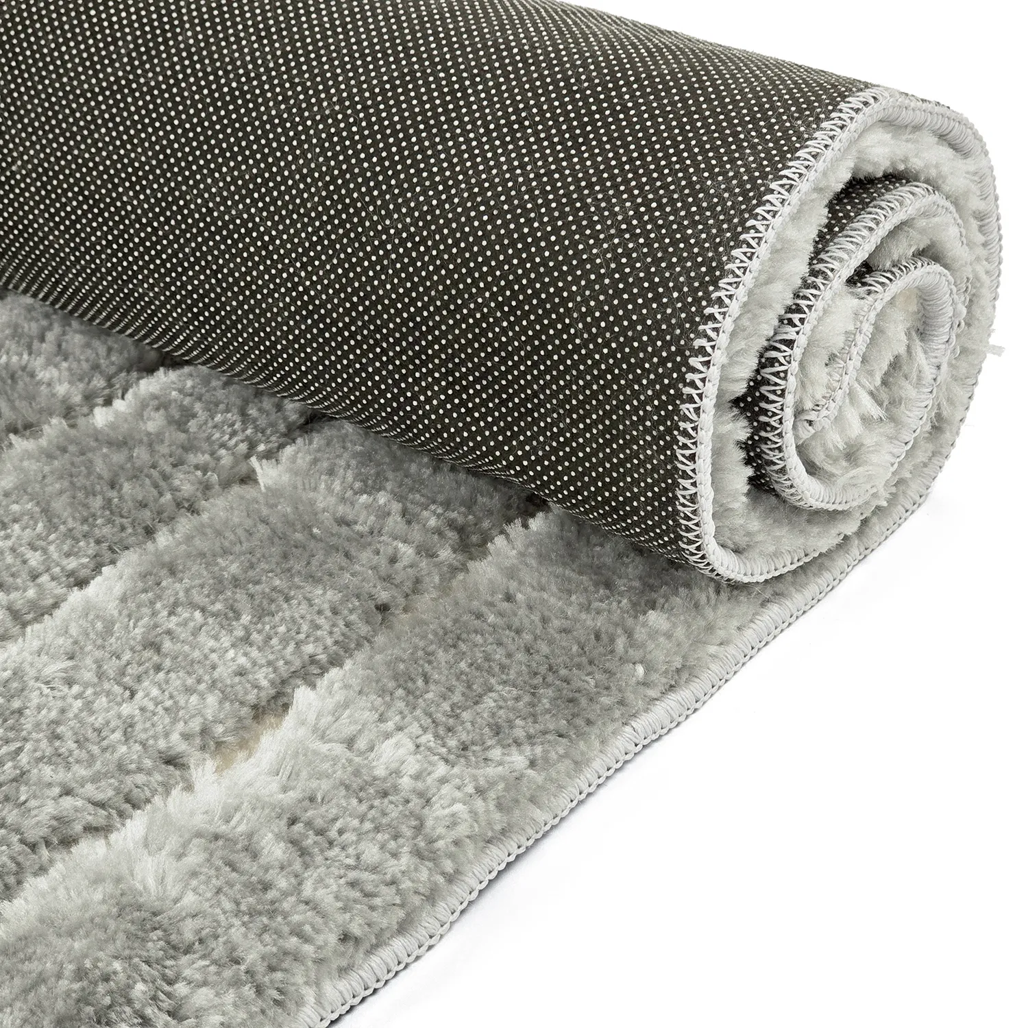Tapis shaggy - Tyros (crème/gris)
