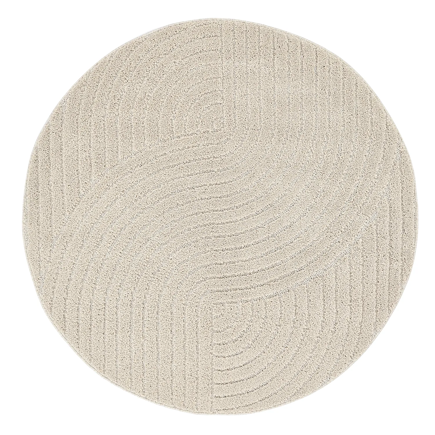 Tapis ronds - Wendy (beige)