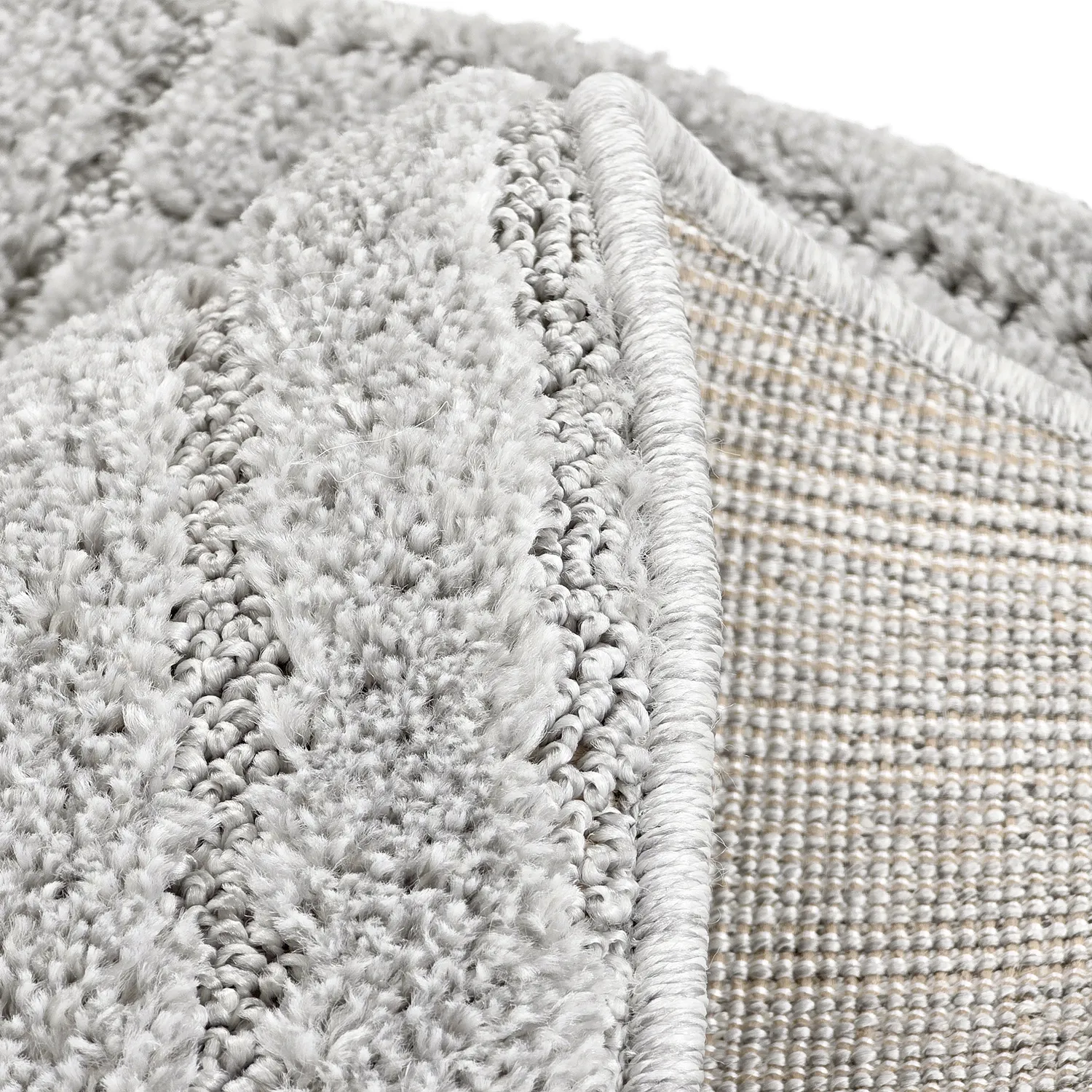 Tapis ronds - Wendy (gris clair)