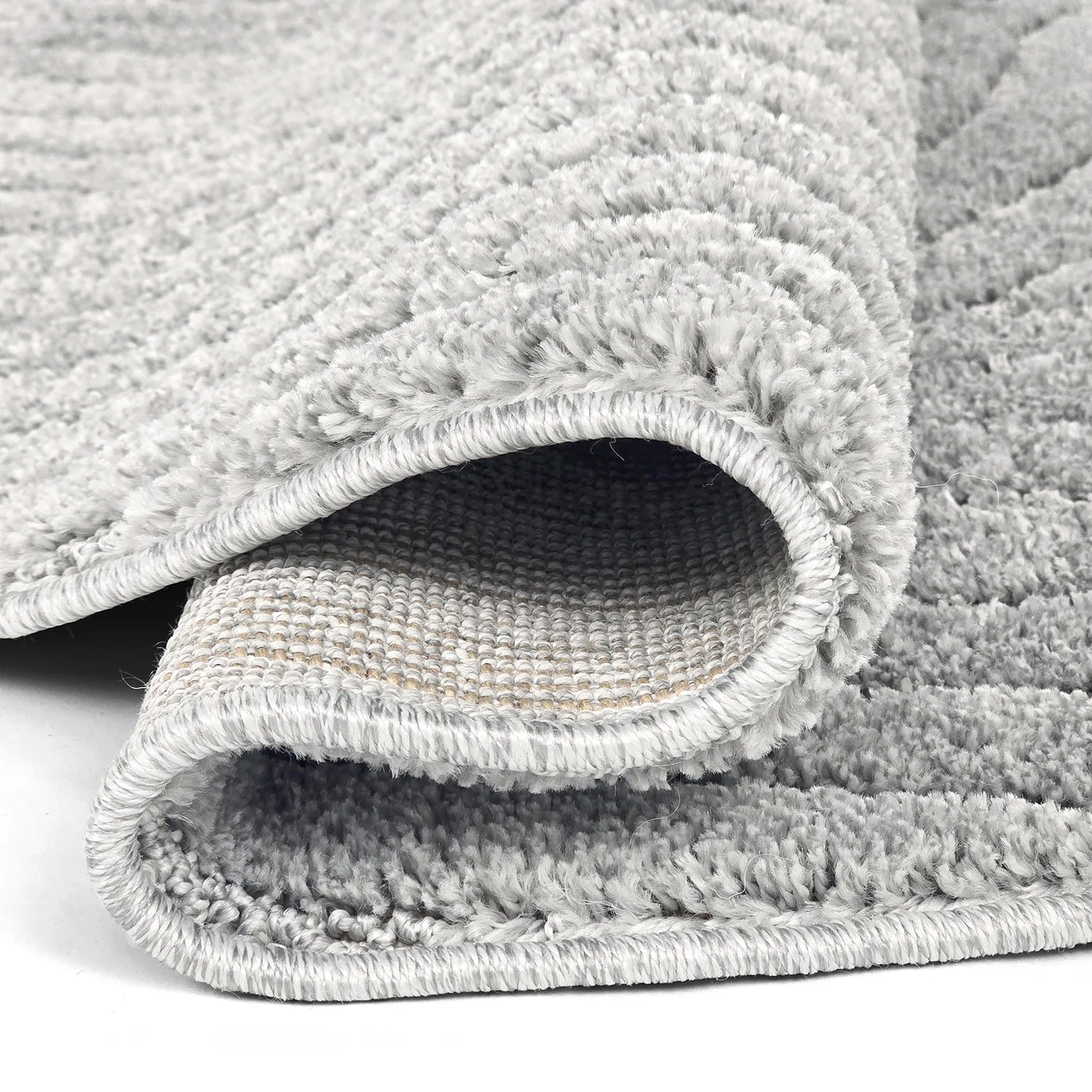 Tapis ronds - Wendy (gris clair)