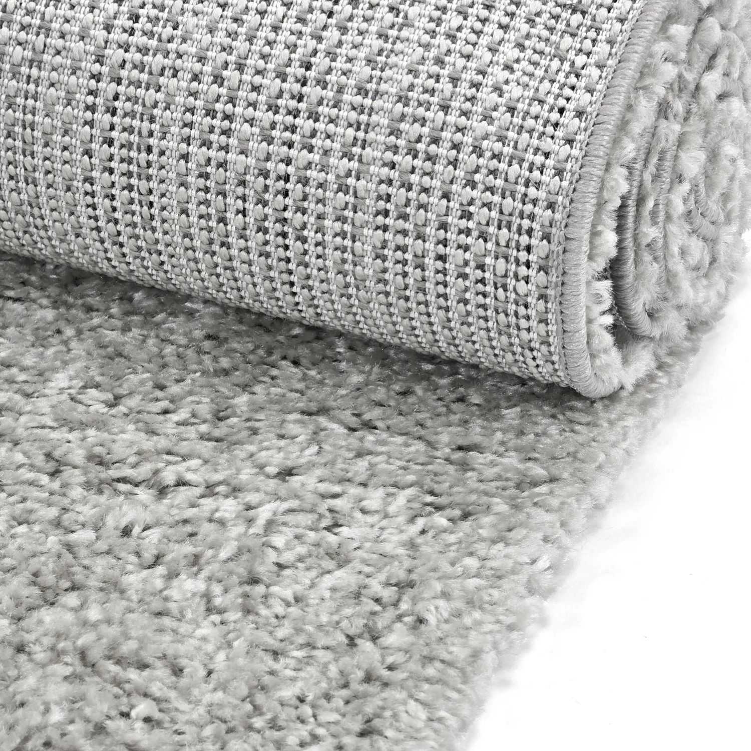Tapis à poils longs - Zoe (gris)