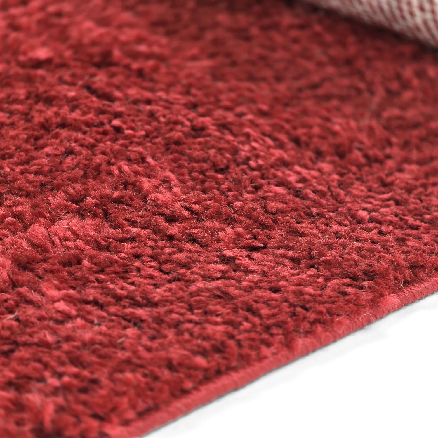Tapis à poils longs - Zoe (rouge)