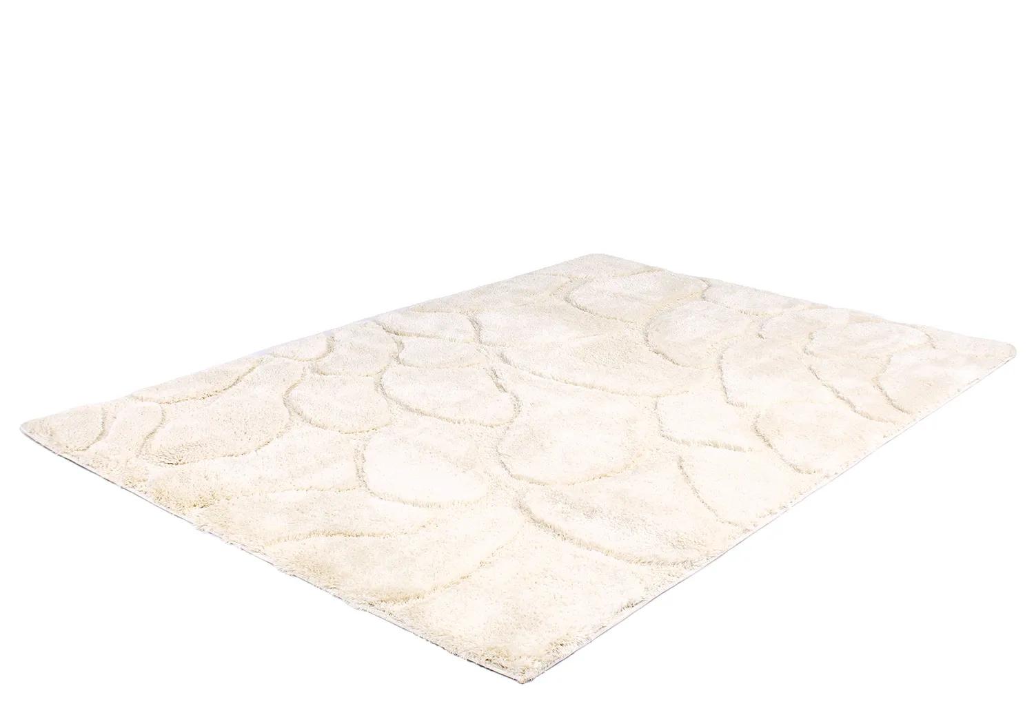 Tapis à poils longs - Ada (blanc cassé)