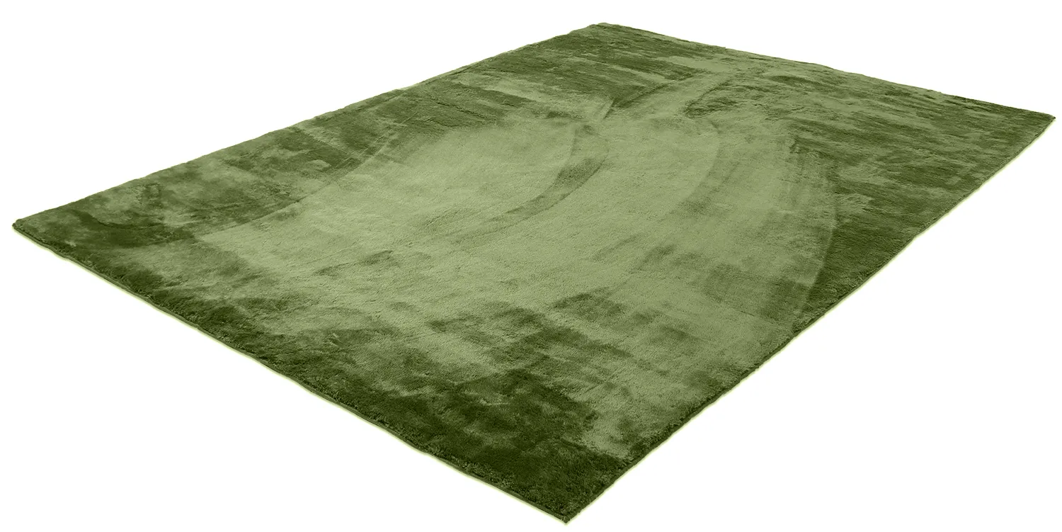 Tapis à poils longs - Aranga Super Soft Fur (vert olive)