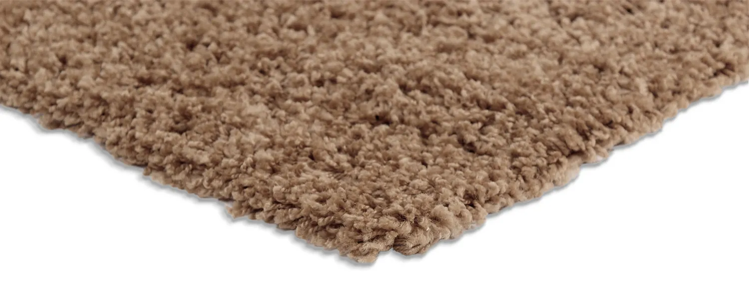Tapis moelleux - Zoe (marron)