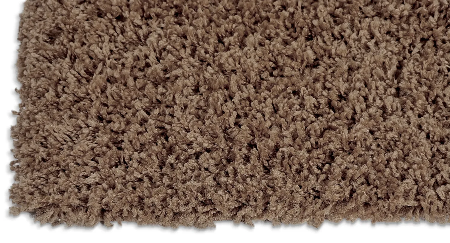 Tapis moelleux - Zoe (marron)