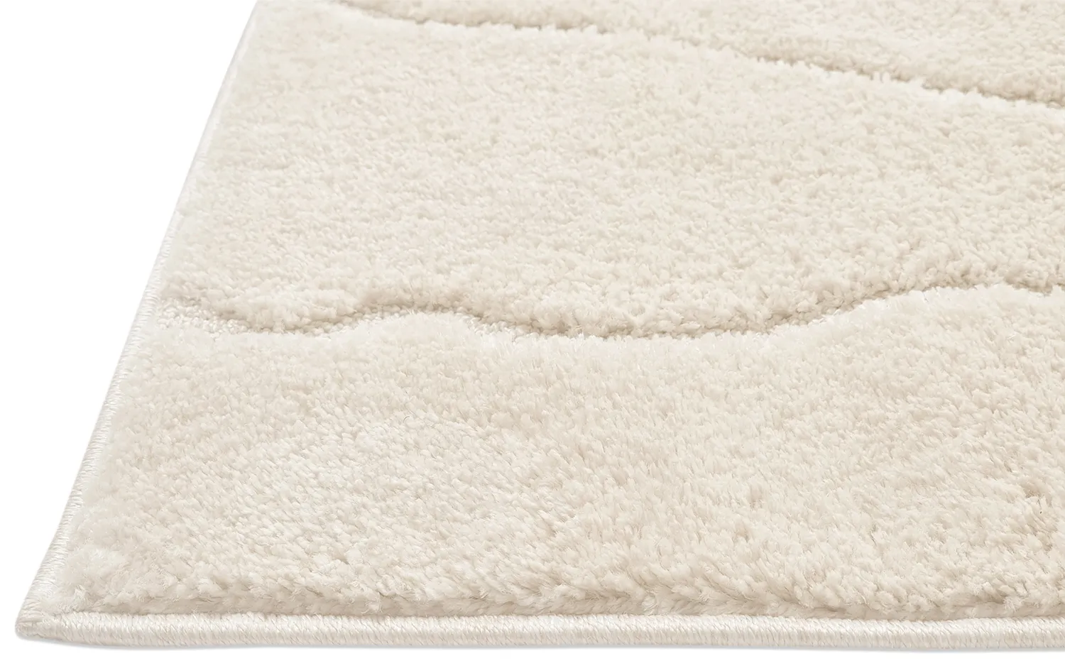Tapis moelleux - Enola (blanc cassé)