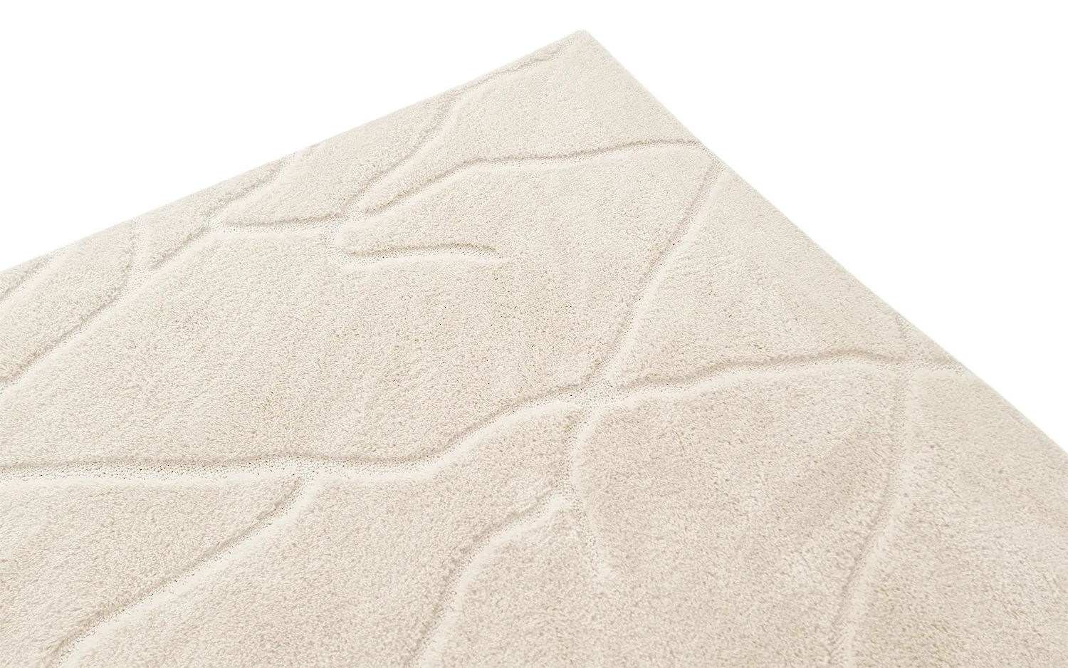 Tapis moelleux - Enola (blanc cassé)