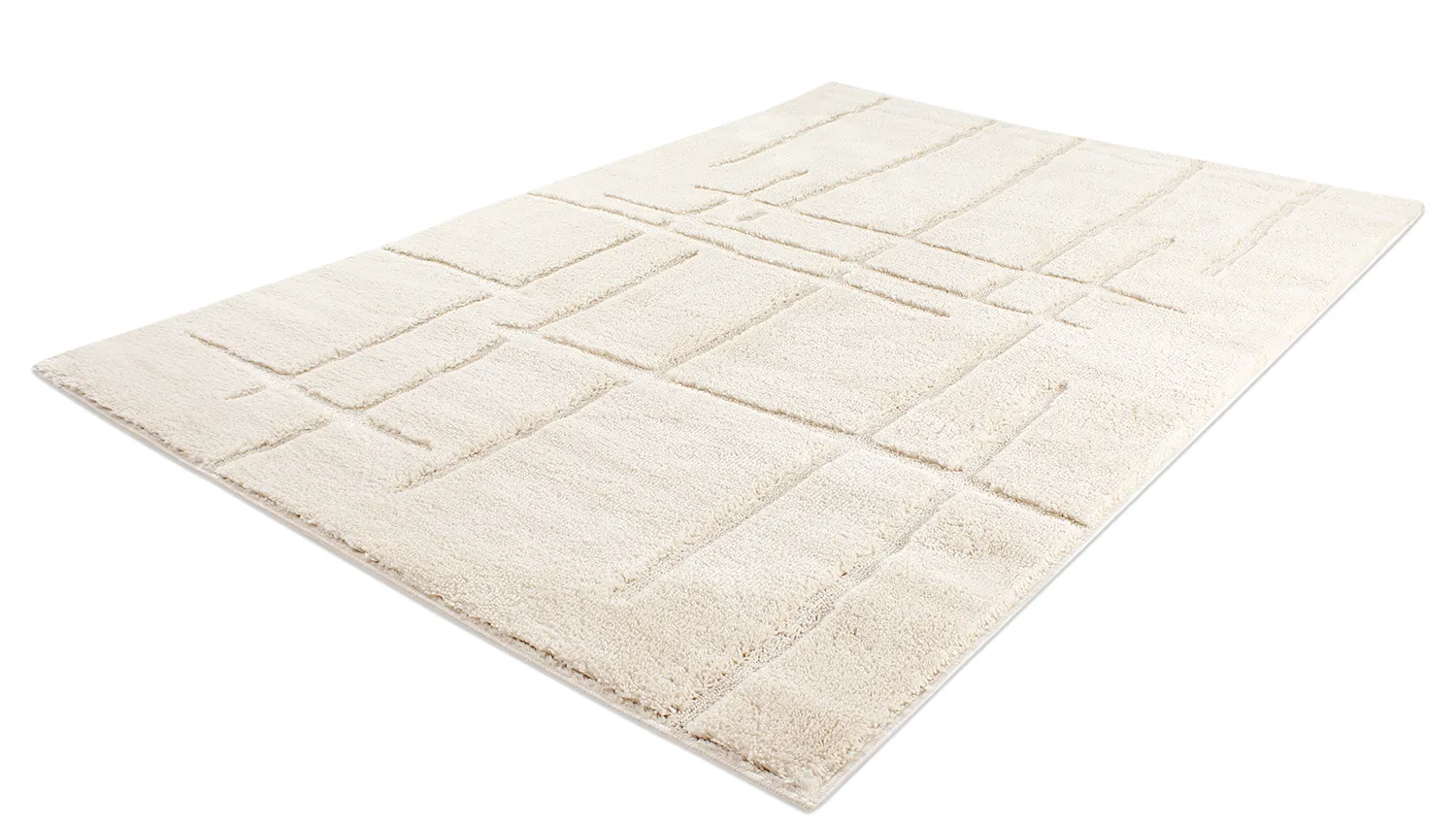 Tapis moelleux - Flavia (blanc cassé)