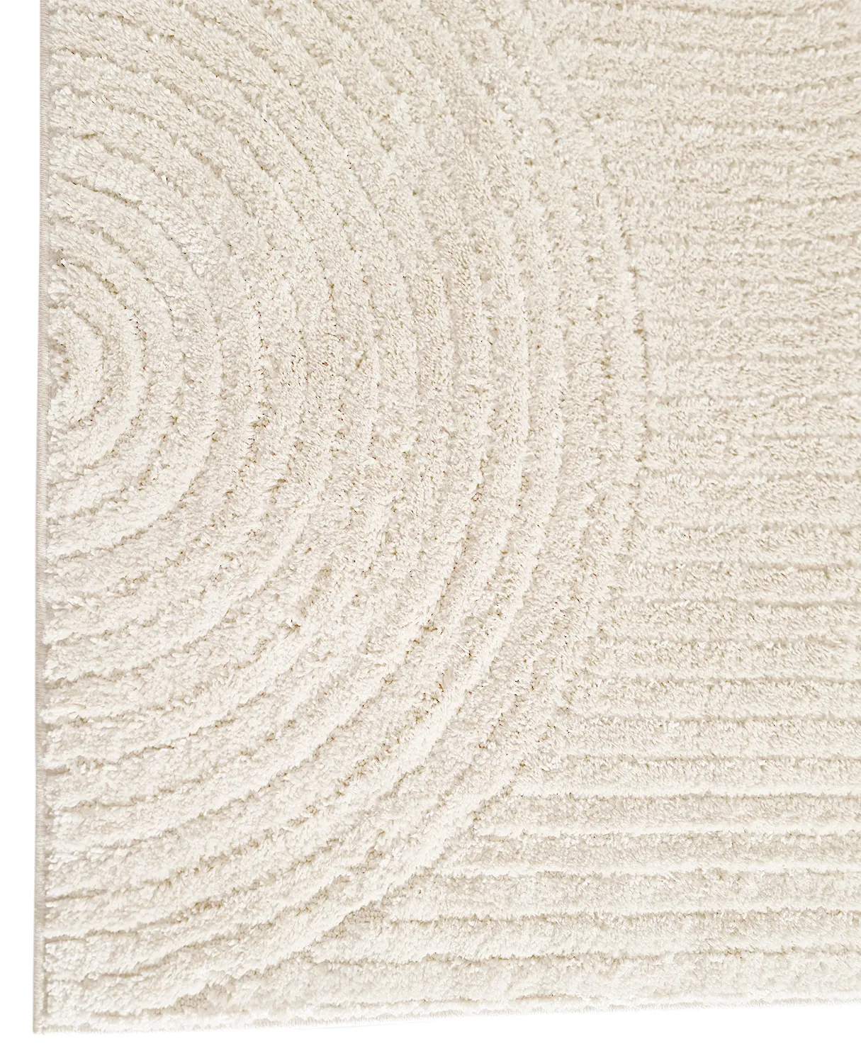 Tapis à poils longs - Tove (blanc cassé)