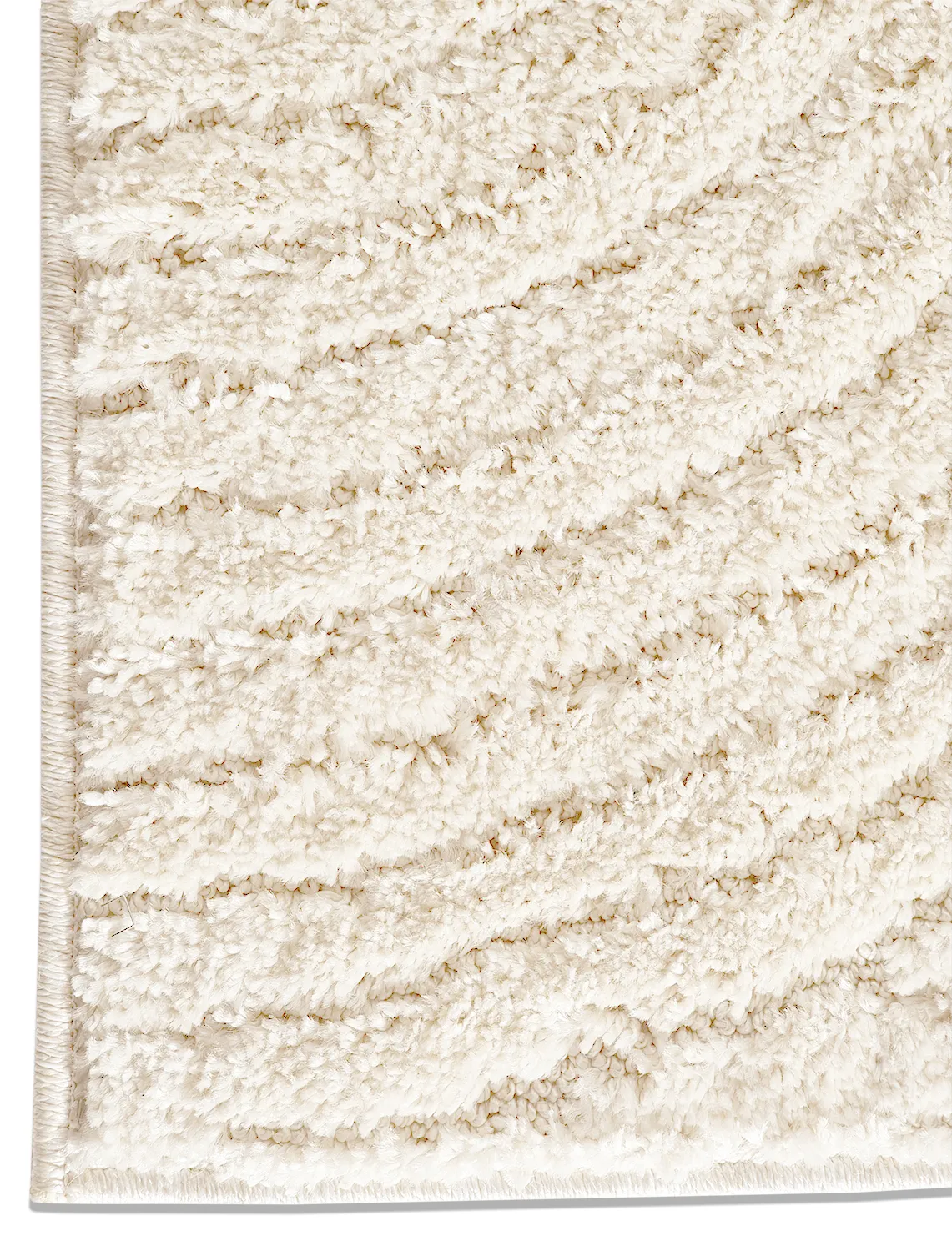 Tapis à poils longs - Tove (blanc cassé)