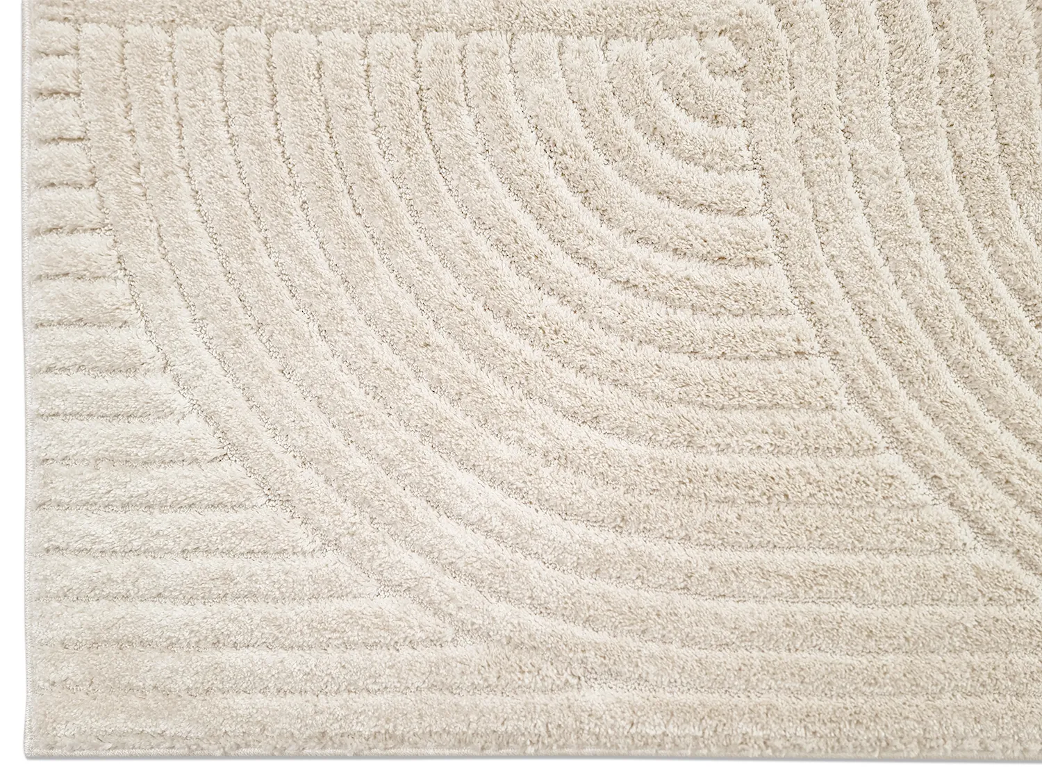 Tapis à poils longs - Wendy (blanc cassé)