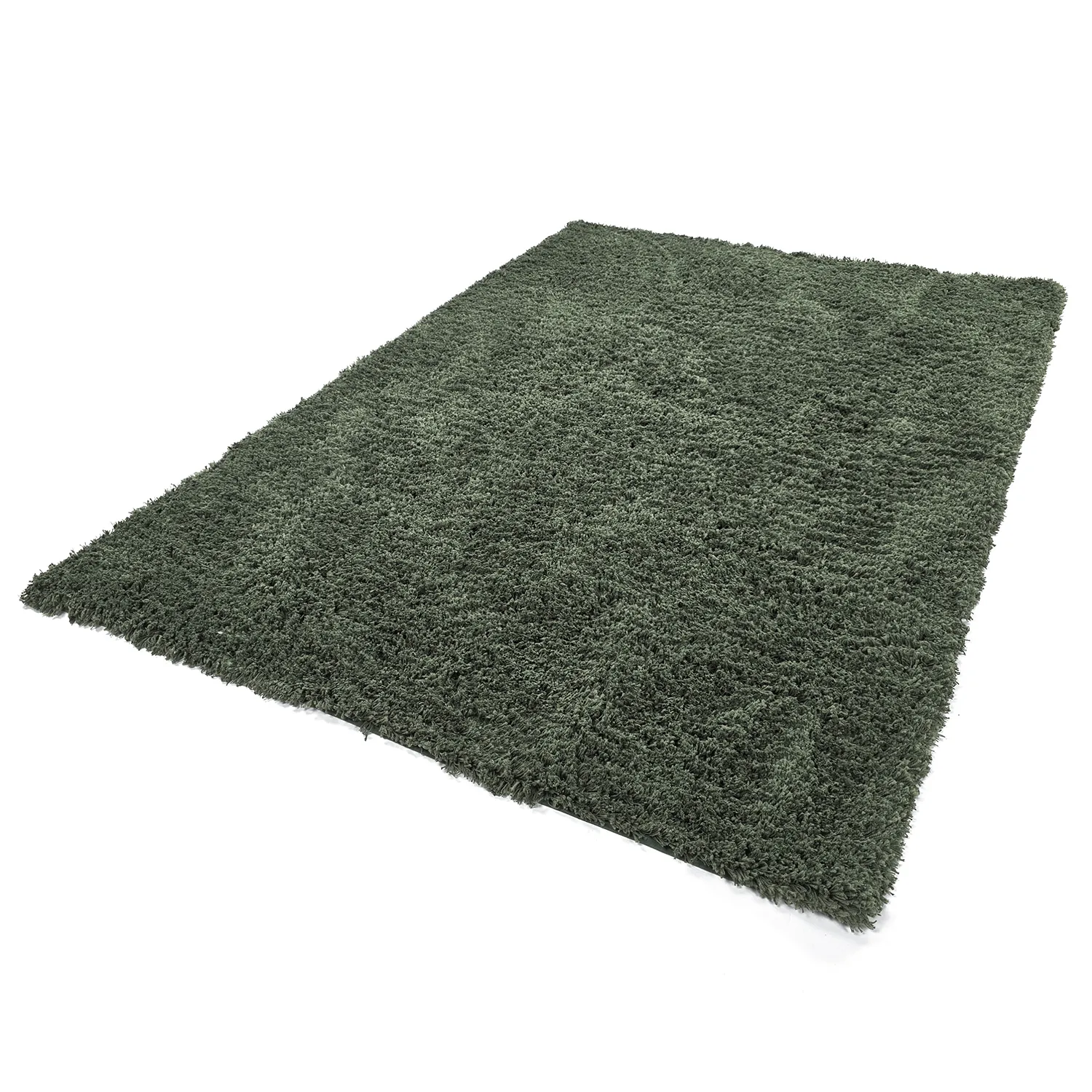 Tapis shaggy - Combarro Solid Cotton Shaggy (vert)