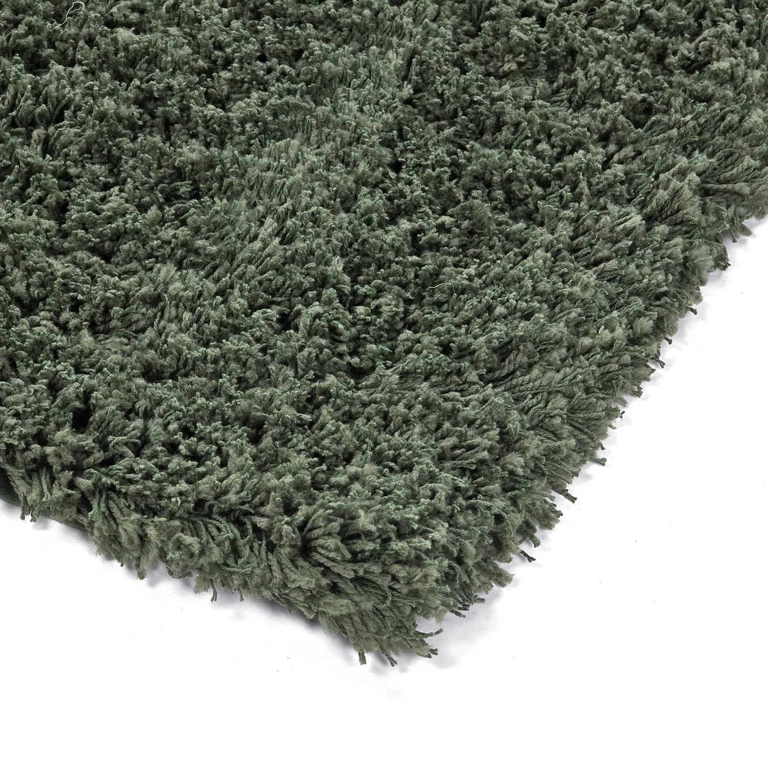 Tapis shaggy - Combarro Solid Cotton Shaggy (vert)