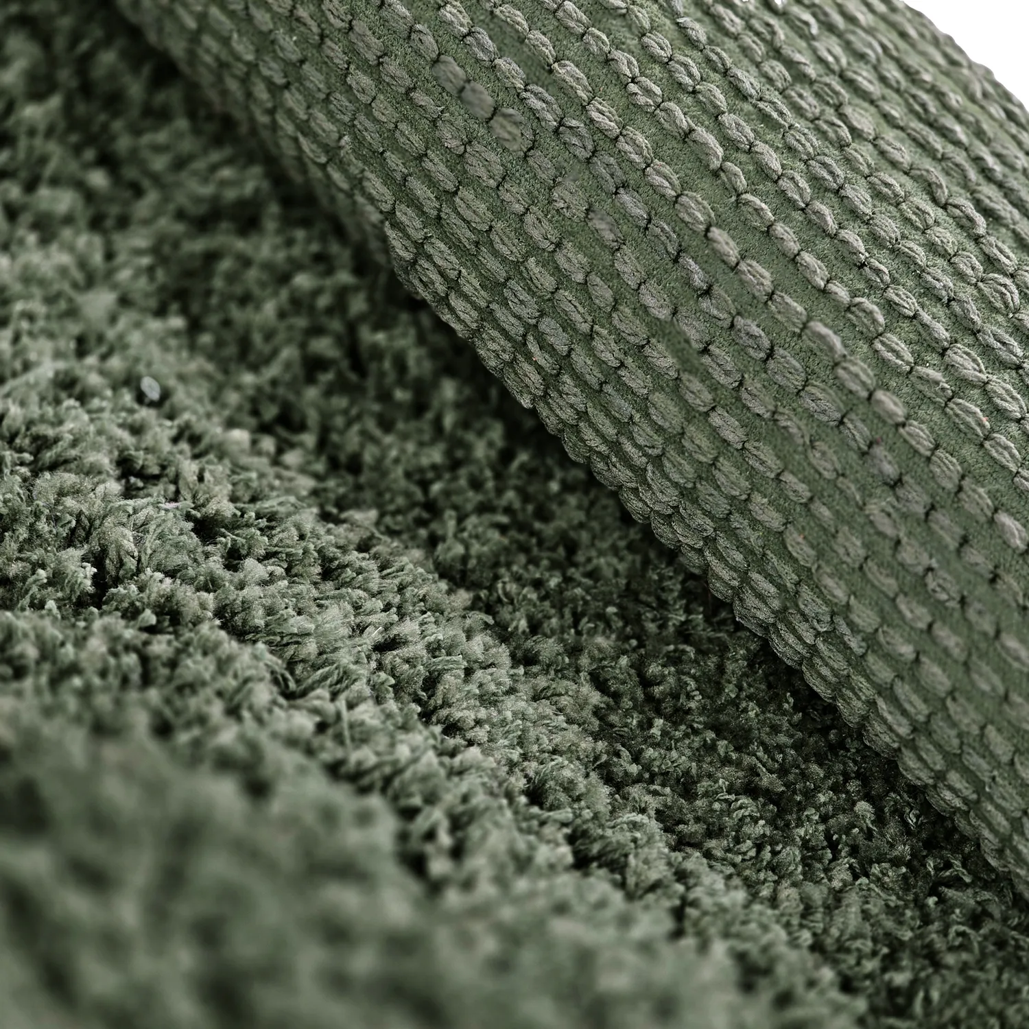 Tapis shaggy - Combarro Solid Cotton Shaggy (vert)