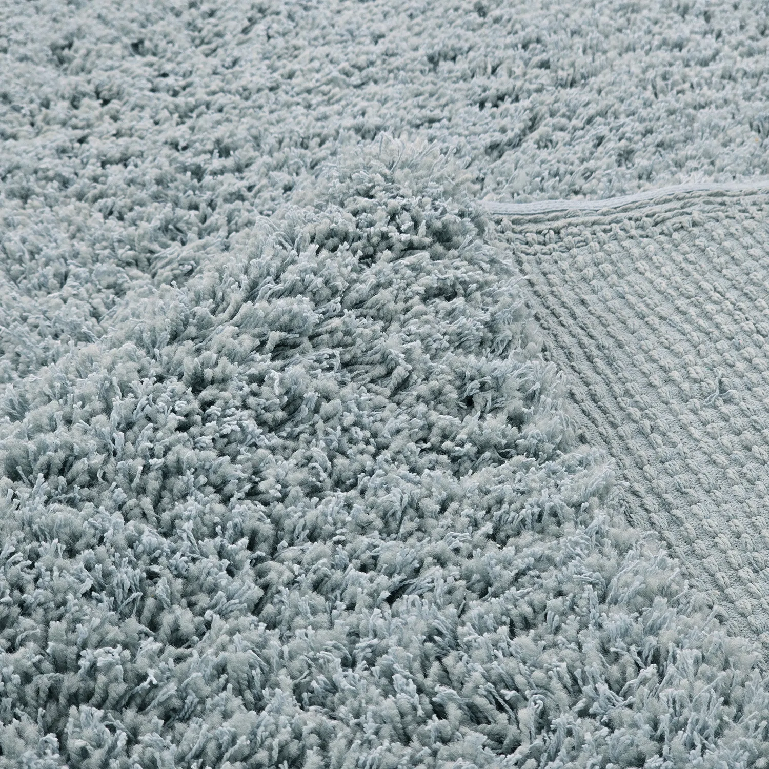 Tapis shaggy - Combarro Solid Cotton Shaggy (bleu clair)