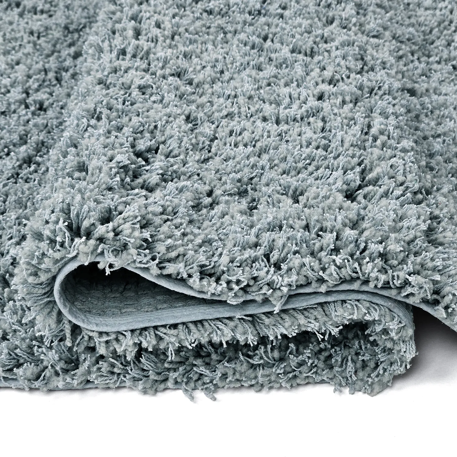 Tapis shaggy - Combarro Solid Cotton Shaggy (bleu clair)