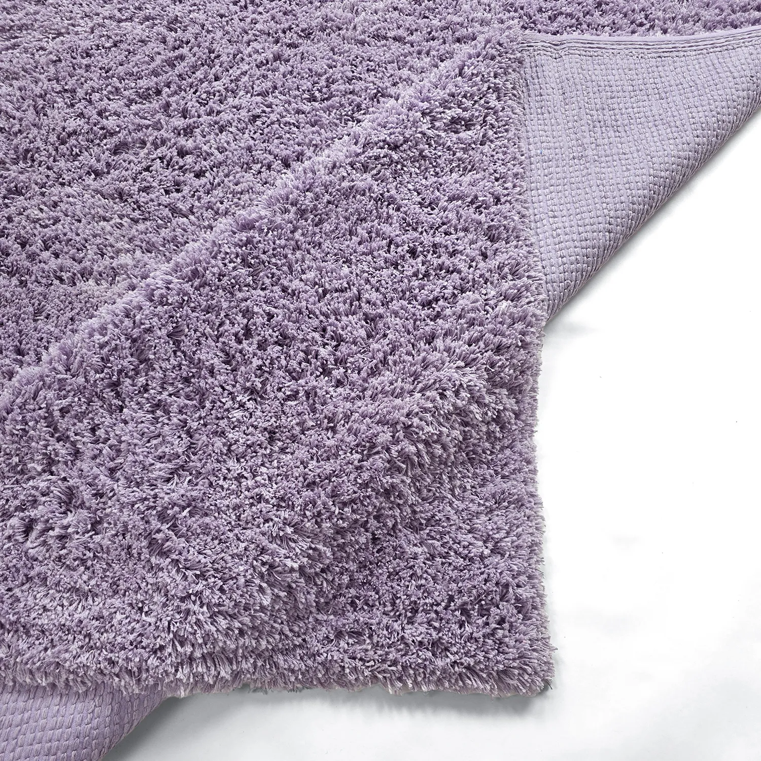 Tapis shaggy - Combarro Solid Cotton Shaggy (violet clair)