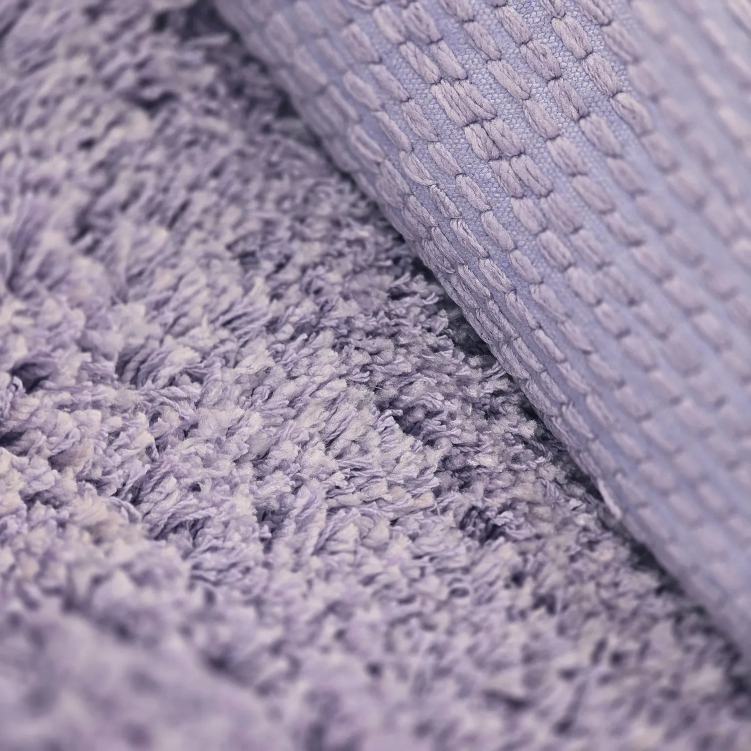 Tapis shaggy - Combarro Solid Cotton Shaggy (violet clair)