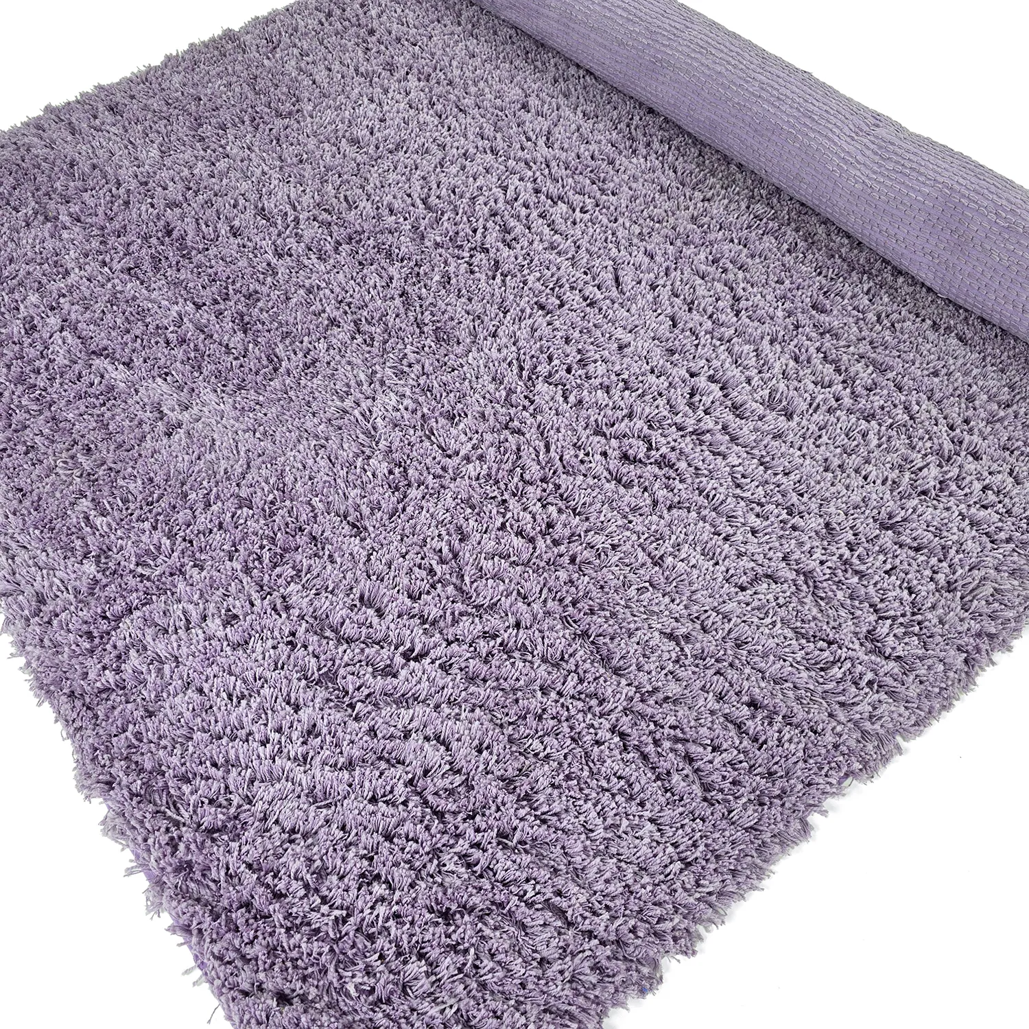 Tapis shaggy - Combarro Solid Cotton Shaggy (violet clair)