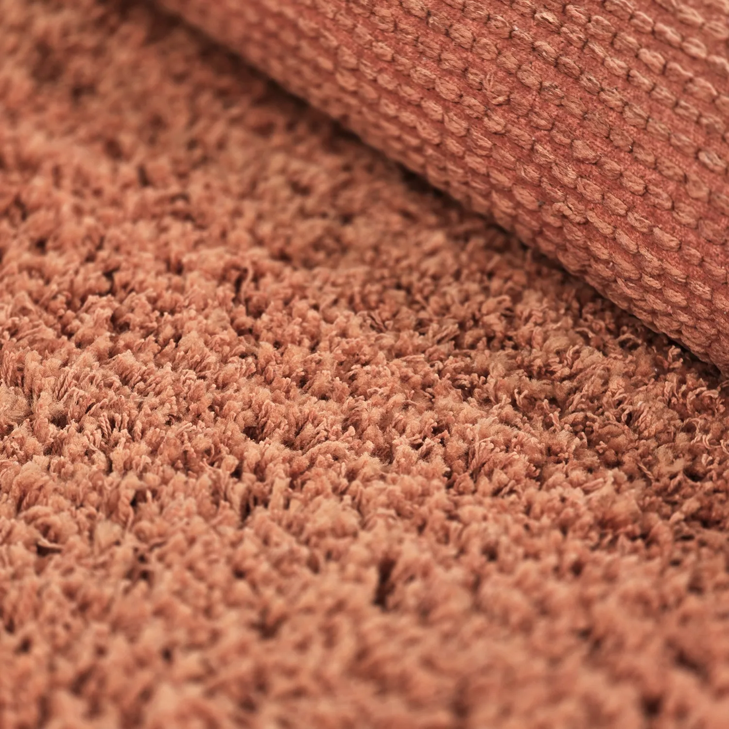 Tapis shaggy - Combarro Solid Cotton Shaggy (orange clair)