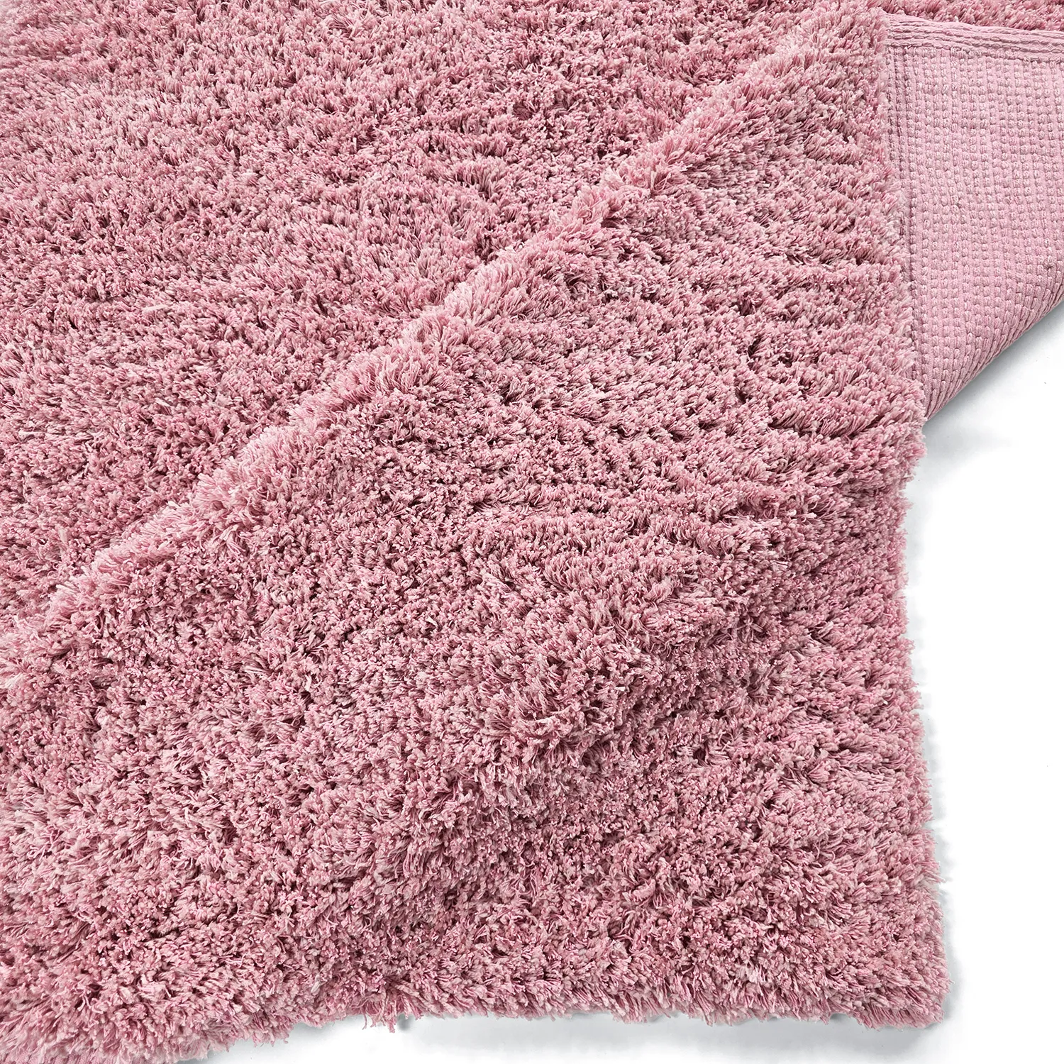 Tapis shaggy - Combarro Solid Cotton Shaggy (rose clair)