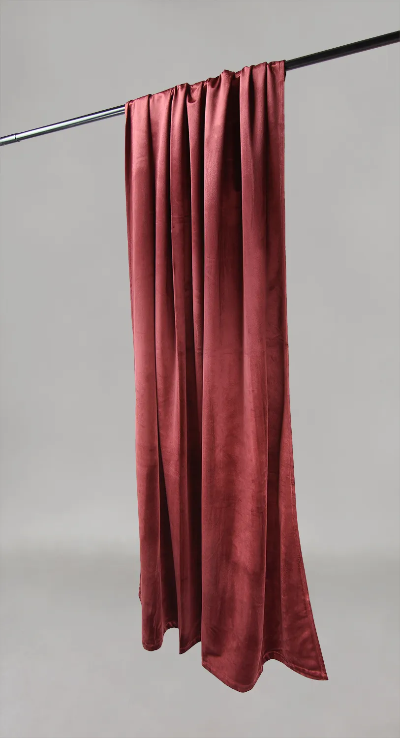 Rideaux - Rideau en velours Marlyn (bordeaux)