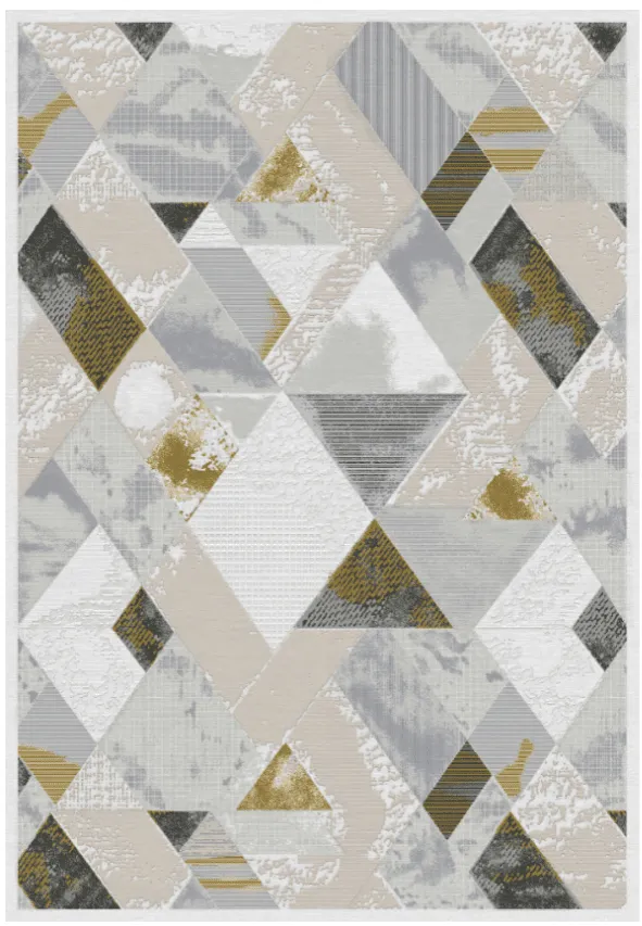 Tapis Wilton - Samos (gris/multicolore)