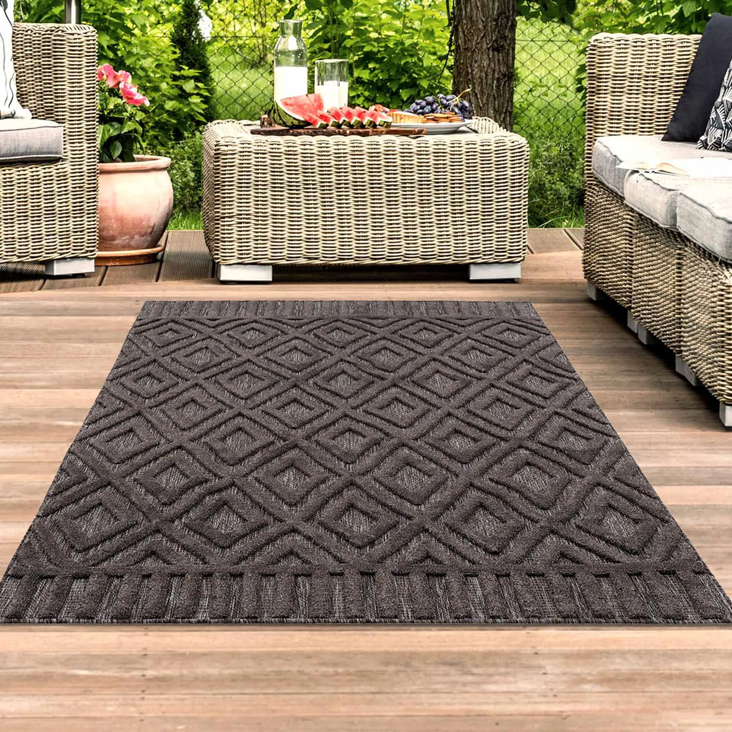 Shaggy intérieur-extérieur - Lancaster (anthracite)
