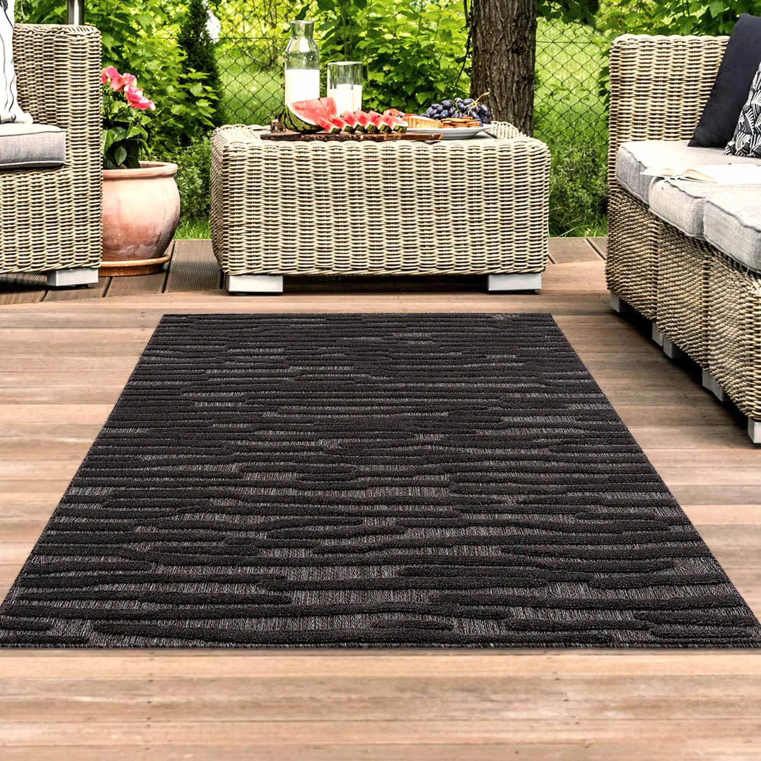 Shaggy intérieur-extérieur - Neston (anthracite)