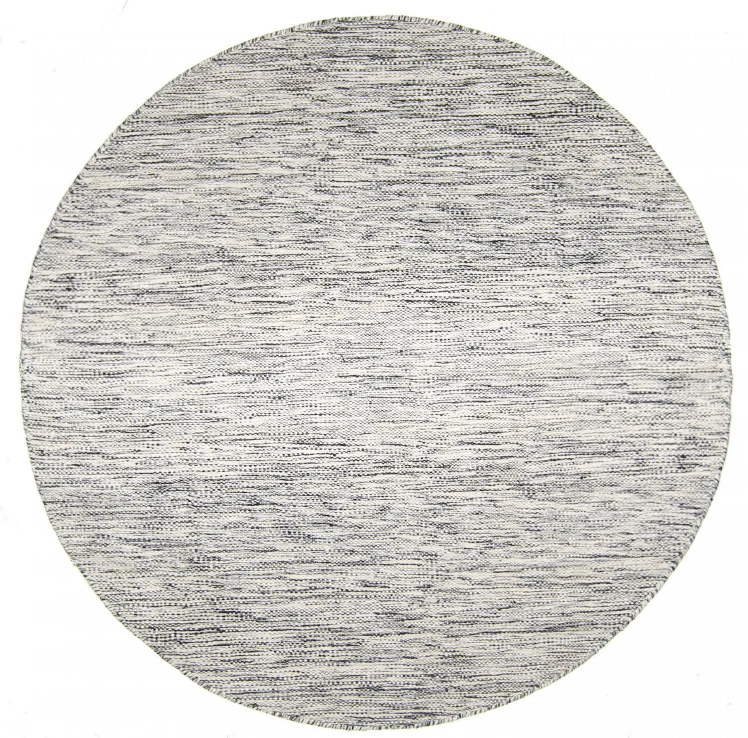 Tapis rond - Savona (noir/blanc)