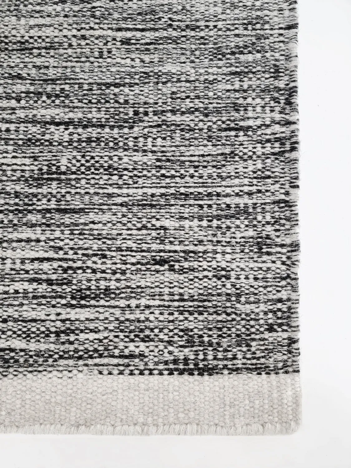 Tapis en laine - Savona (noir/blanc)