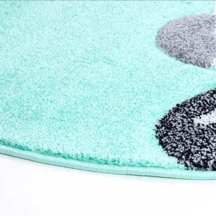 Tapis enfant - Bueno Bunny Rond (turquoise)