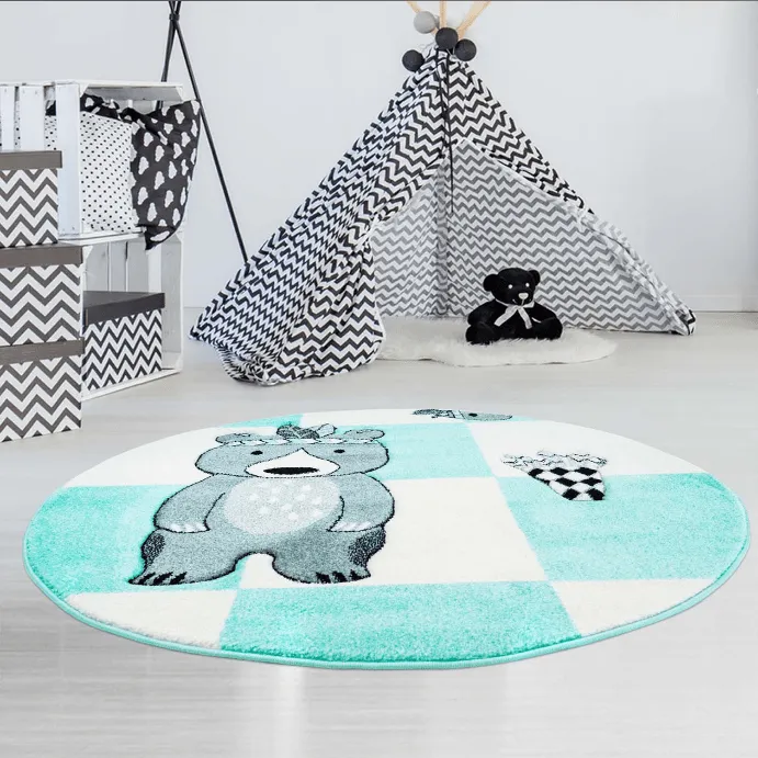 Tapis pour enfants - Bueno Indian Bear (turquoise)