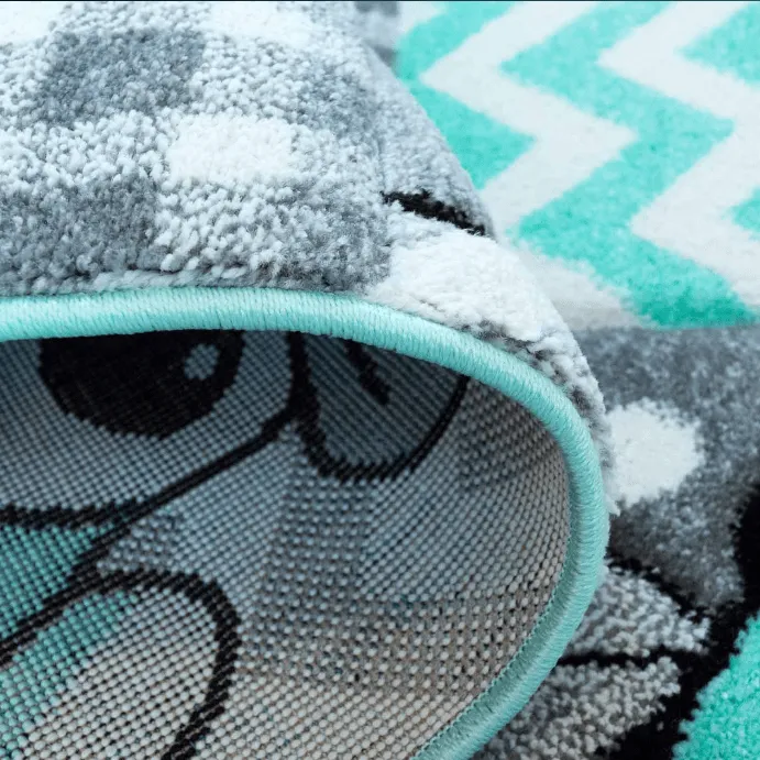 Tapis pour enfants - Bueno Animals (turquoise)