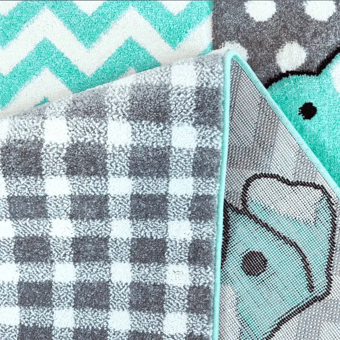 Tapis pour enfants - Bueno Animals (turquoise)