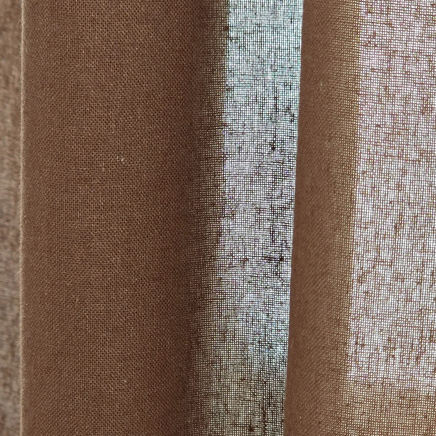 Rideaux Lot de 2 - Rideaux en coton Selena (marron foncé)