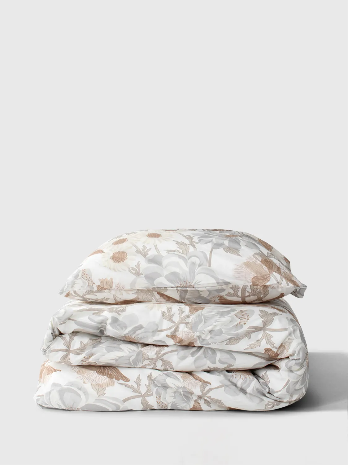 Ensemble de housse de couette - Serena (gris/beige)
