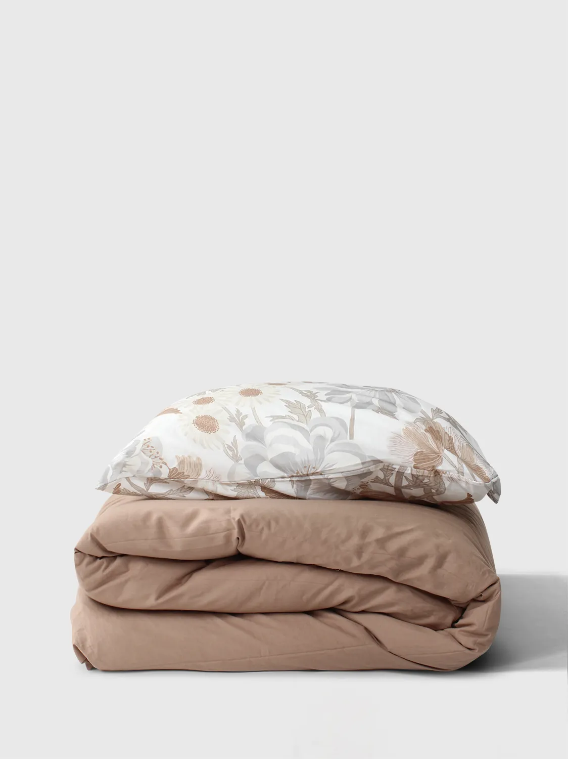 Ensemble de housse de couette - Serena (gris/beige)